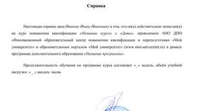 Как написать справку в организацию в Конверс