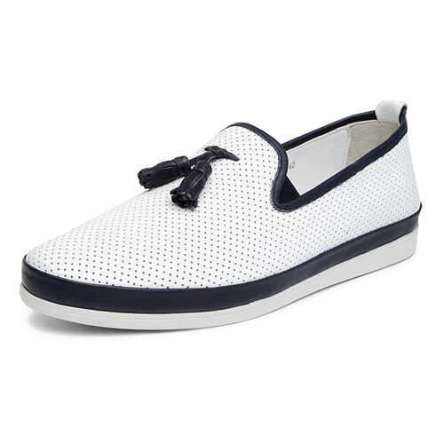 Слипоны мужские Pierre Cardin 91306220 белые/синие 43 RU в Конверс