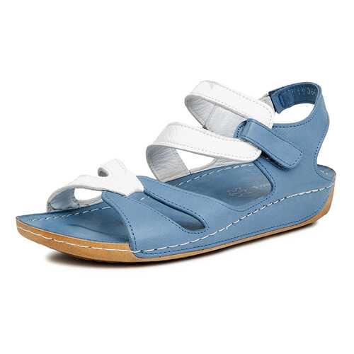 Босоножки женские Alessio Nesca Comfort 710018253 голубые/белые 40 RU в Конверс