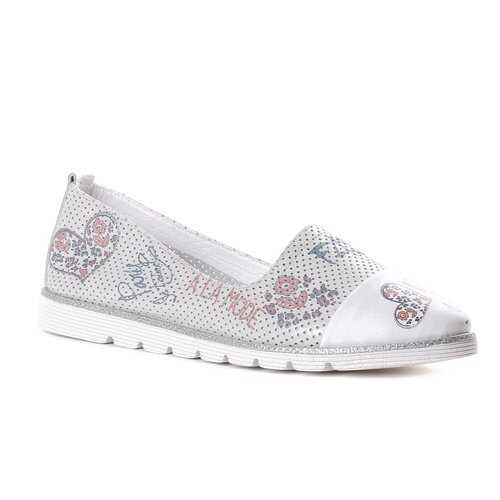 Слипоны женские Shoes Market 628-420-037 белые 37 RU в Конверс
