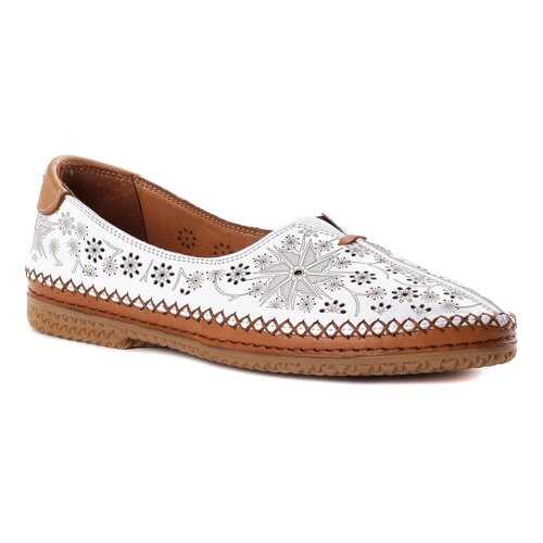 Мокасины женские Shoes Market 997-705-1 белые 39 RU в Конверс