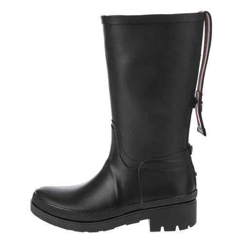Резиновые сапоги женские Tommy Hilfiger FW0FW04583 черные 36 US в Конверс