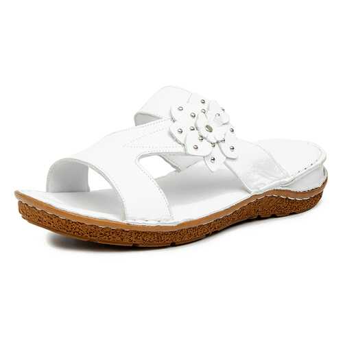 Шлепанцы женские Alessio Nesca Comfort 710018219 белые 36 RU в Конверс