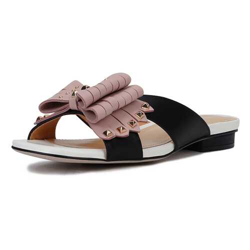 Шлепанцы женские Pierre Cardin 00906510 черные/розовые 40 RU в Конверс
